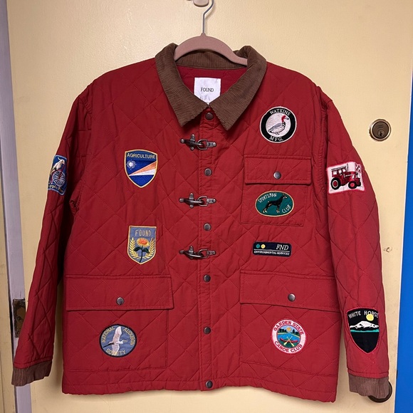 RED FOUND ANTHROPOLOGIE FARMSTEAD QUILT PATCH JACKET SMALL NWT PRICE FIRM - Picture 4 of 9